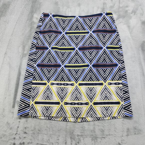 NIC+ZOE Dresses & Skirts - Nic+Zoe Skirt Size 10 Multicolor Tribal Geometric Pencil Stretch Exposed Zip